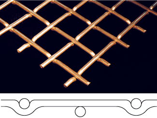 430 Flat Top Crimped Wire Mesh